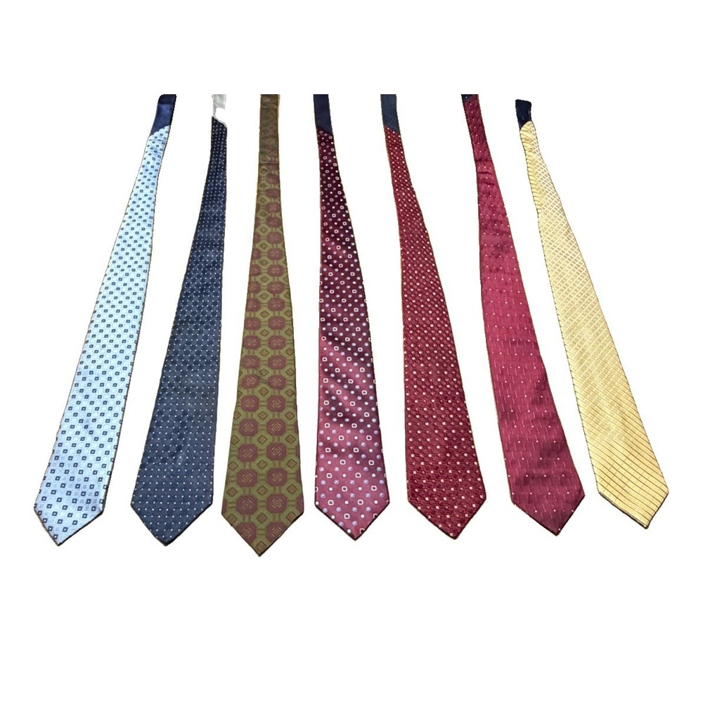 Tommy Hilfiger Vintage Men's Silk Necktie lot of 7 Bundle of Designer Ties
